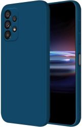 Кейс Silicone Lite за Samsung Galaxy A52/A52S, Защита около камерата, Син