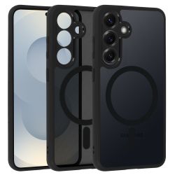 Кейс Full Matte Mag, за Samsung Galaxy S25, Magsafe, Черен