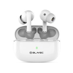 Безжични слушалки Blavec, Bluetooth TWS Earphones BW-01 Pure, Бели
