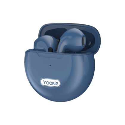 Безжични слушалки Yookie, Bluetooth earphones YK S8N, Сини
