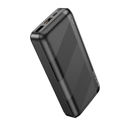 Преносима батерия Borofone, BJ27A Pindar 20000mAh, 2xUSB, Черна