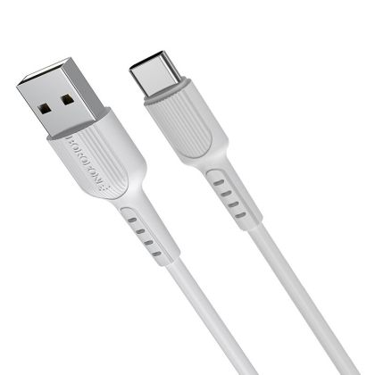 Кабел Borofone, BX16 Easy, USB-Type C, 3A, Бързозареждащ, 1m., Черен