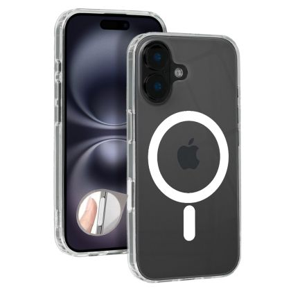 Кейс Magsafe Clear, за IPhone 16, Прозрачен