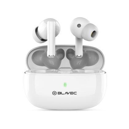 Безжични слушалки Blavec, Bluetooth TWS Earphones BW-01 Pure, Бели
