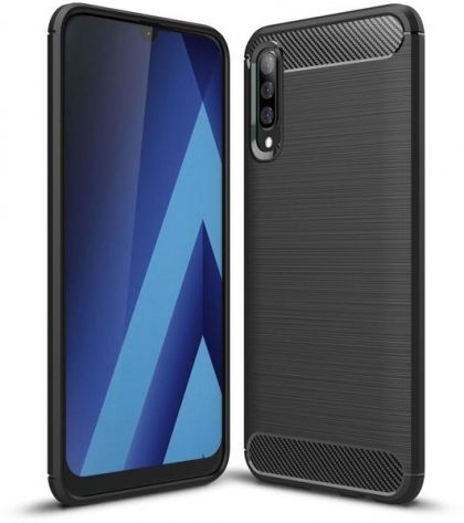 Anti Shock гръб Carbon за Samsung A705 Galaxy A70, Черен