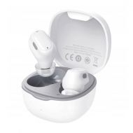 Безжични слушалки Baseus, Bluetooth TWS Encok WM01, (NGWM01-02), Меки тапички, Бели
