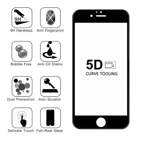 9D Стъклен протектор Smart Glass, Full Glue Cover, за IPhone 7/8 (4,7