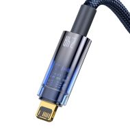 Кабел Baseus, Explorer Power-Off, 2.4A, USB-Lightning, 1m., Бързо зареждане, (CATS000403), Син