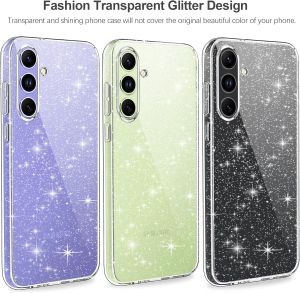 Силиконов блестящ гръб Lily Crystal Glitter за Samsung Galaxy A54 5G Прозрачен