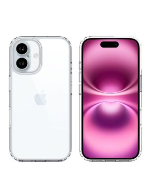 Силиконов кейс Armor Anti Shock за IPhone 16, Защита около камерите, Прозрачен