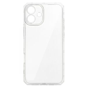 Силиконов кейс Armor Anti Shock за IPhone 16, Защита около камерите, Прозрачен