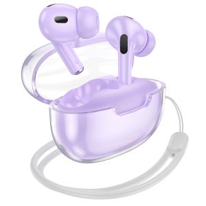 Безжични слушалки Borofone, Bluetooth earphones TWS BW46, Ice Flake, Лилави