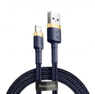 Кабел Baseus, Cafule, USB - Lightning, 2.4A, за IPhone, 1m., (CALKLF-BV03) , Син