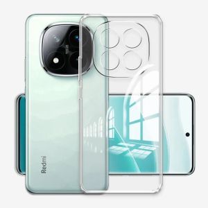Силиконов кейс Armor Anti Shock за Xiaomi Redmi Note 14 Pro 4G, Защита около камерите, Прозрачен