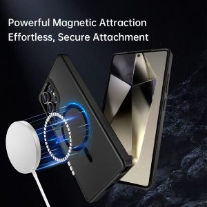 Кейс Rock Magnetic Crystal, за Samsung Galaxy S25 Ultra, Черен