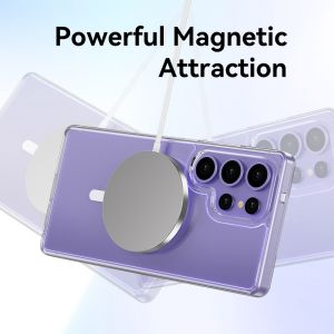 Кейс Rock Magnetic Crystal, за Samsung Galaxy S25 Ultra, Прозрачен