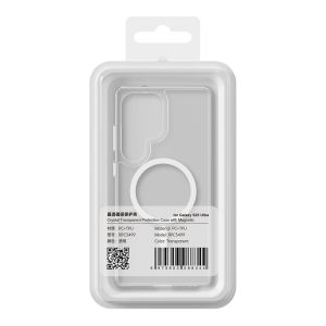 Кейс Rock Magnetic Crystal, за Samsung Galaxy S25 Ultra, Прозрачен