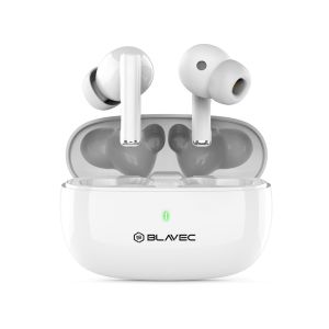 Безжични слушалки Blavec, Bluetooth TWS Earphones BW-01 Pure, Бели
