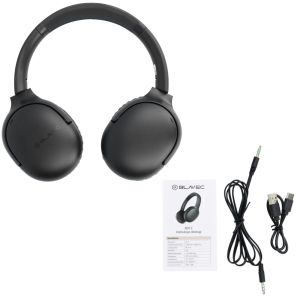 Слушалки Blavec, Headphones Bluetooth BO12 Bass Master, (BO12-B), Черни