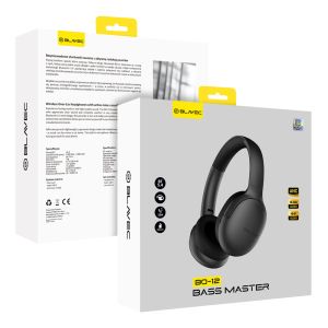 Слушалки Blavec, Headphones Bluetooth BO12 Bass Master, (BO12-B), Черни