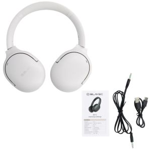 Слушалки Blavec, Headphones Bluetooth BO12 Bass Master, (BO12-B), Бели