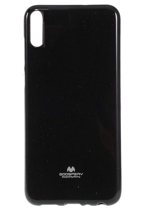 Луксозен силиконов гръб Jelly Mercury Goospery за Huawei P20, Черен