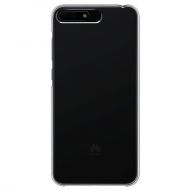 Ултра тънък силиконов гръб за Huawei Y6 2018, Черен/Прозрачен