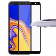 5D Стъклен протектор Full Glue Cover Samsung J610 Galaxy J6 Plus 2018, Черен