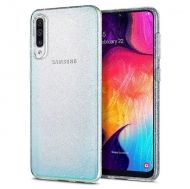 Силиконов блестящ гръб Lily Crystal Glitter за Samsung A505 Galaxy A50, Прозрачен