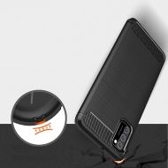 Anti Shock гръб Carbon за Samsung A415 Galaxy A41, Черен